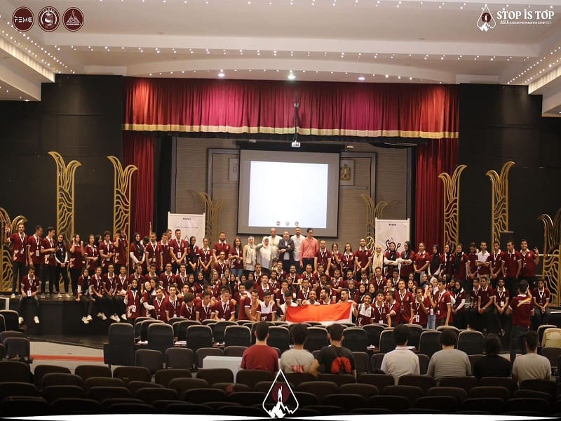 The launch of the third cohort of the "Students for Egypt" family camp at Ain Shams University to prepare distinguished student leaders