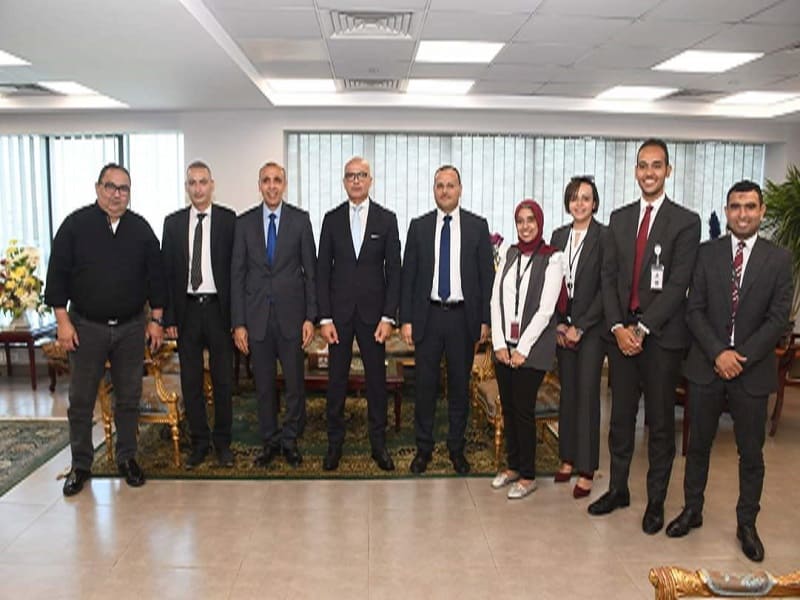 Prof. Mohamed Diaa, University President, receives well-wishers from former university presidents, deans, and heads of centers and units