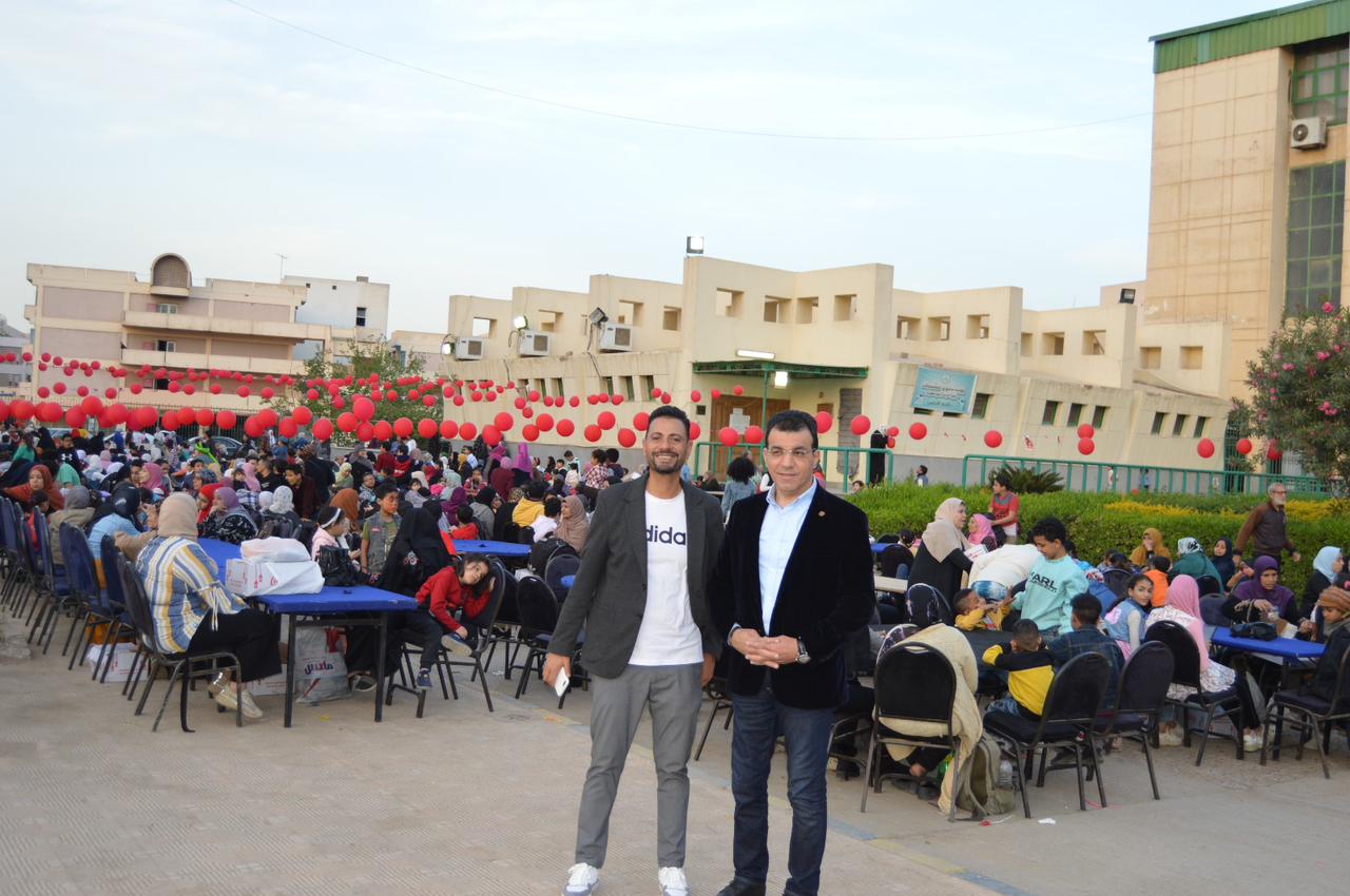 An Iftar Ceremony for the Center of the Care of People with Special Needs at the Faculty of Graduate Studies for Childhood, with the participation of the Students for Egypt family at the university
