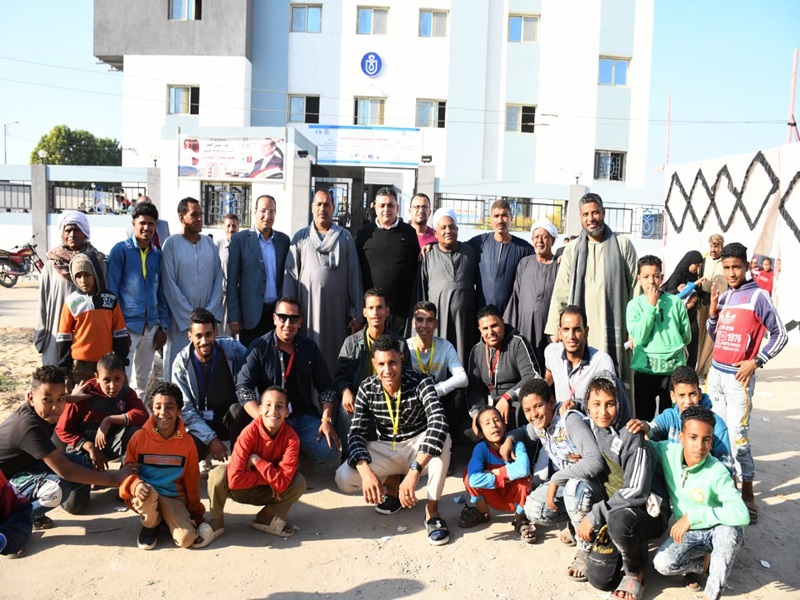 The continuation of the activities of the Ain Shams Development Caravan, organized by the Community Service and Environmental Development Sector in Qena Governorate, “in the village of Al-Mafarjiya - Qus Center,” for the second day.