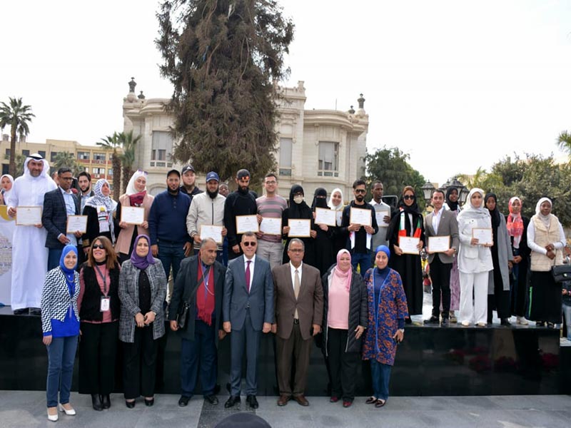 The activities of the International Cultural Day at Ain Shams University were launched, with the participation of representatives from 31 countries
