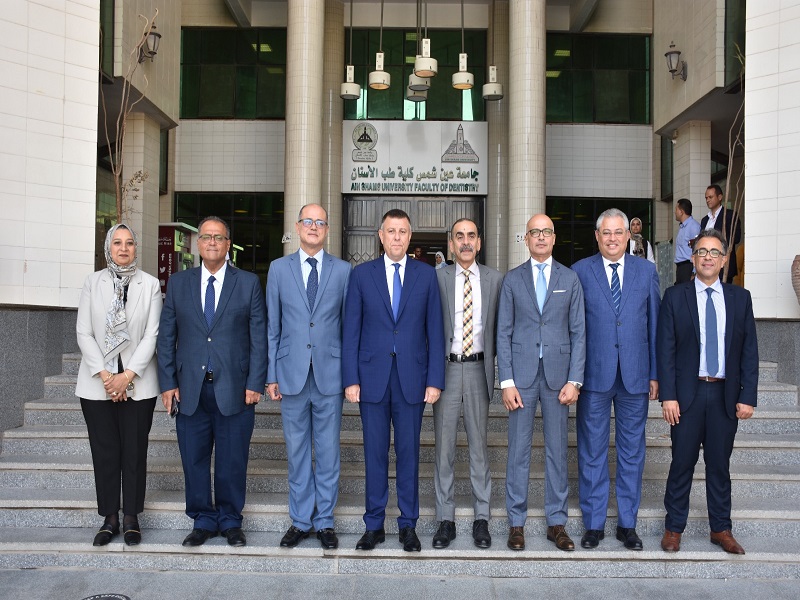 The Council of the Faculty of Dentistry at Ain Shams University honors the President and Vice Presidents of the university