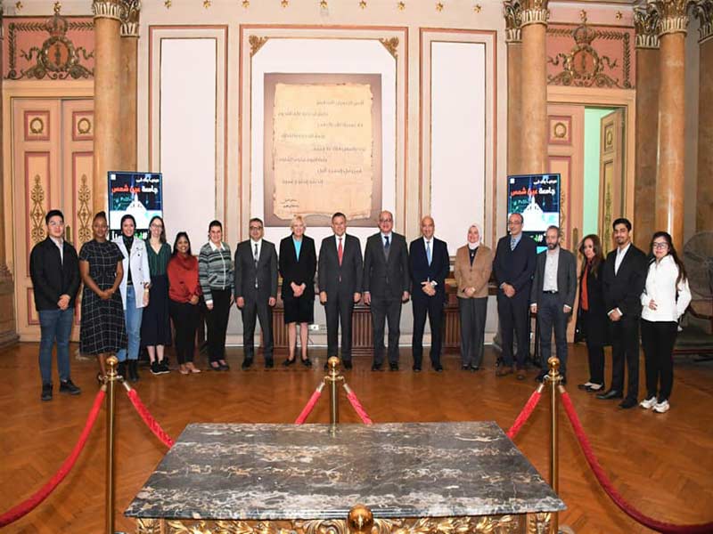 A delegation from the British University of UCL hosted by Ain Shams University