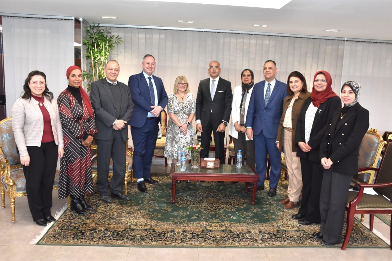 The President of Ain Shams University receives the Head of the International Collaboration Sector at the University of East London