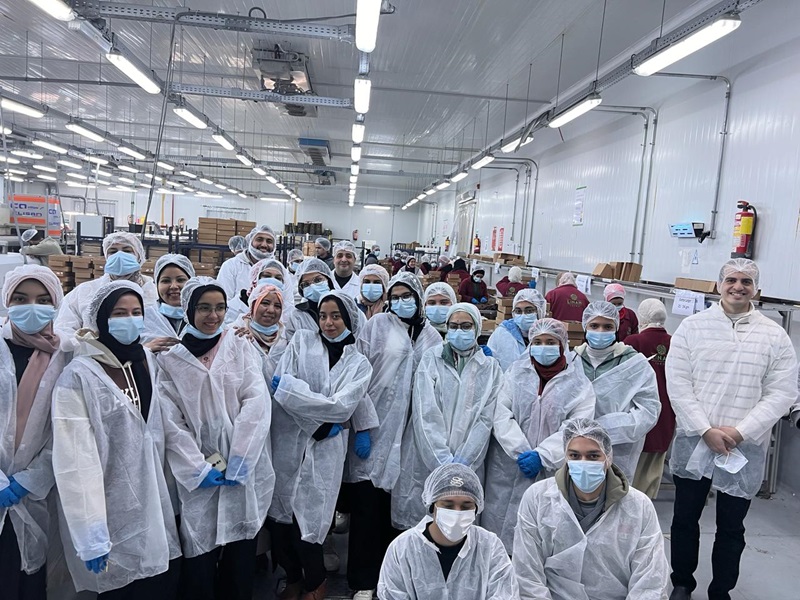 The ASU Career Center organizes a field visit to the Linah Farms factory