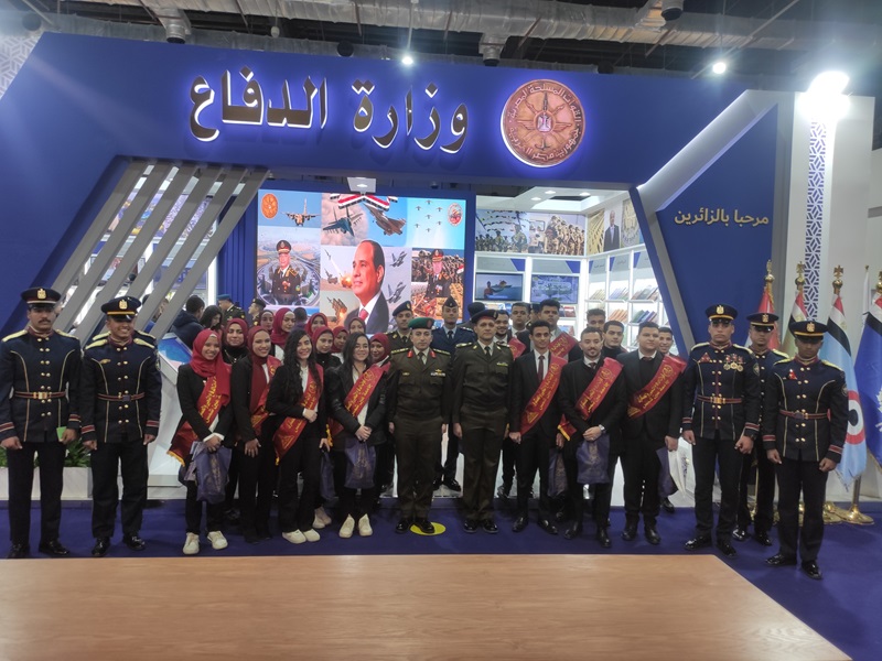 A delegation of Ain Shams University students visits the Cairo International Book Fair in its 55th session under the slogan “We create knowledge... we preserve the word”