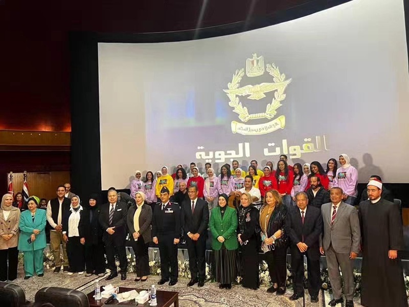 Ain Shams University Choir commemorates the Air Force celebration to honor the families of the martyrs, coinciding with Egypt’s celebrations of Martyr and Veteran’s Day