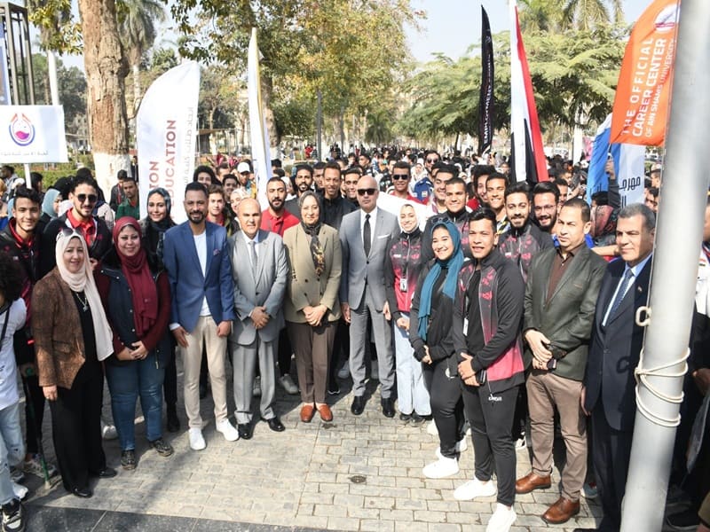 The President of Ain Shams University opens the Student Families Festival