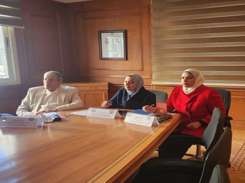 Prof. Ghada Farouk, Vice President of the University, participates in the interviews to select the recipients of a scholarship for 100 certified trainers from the National Center for Training and Leadership Development at the Supreme Council of Universities.