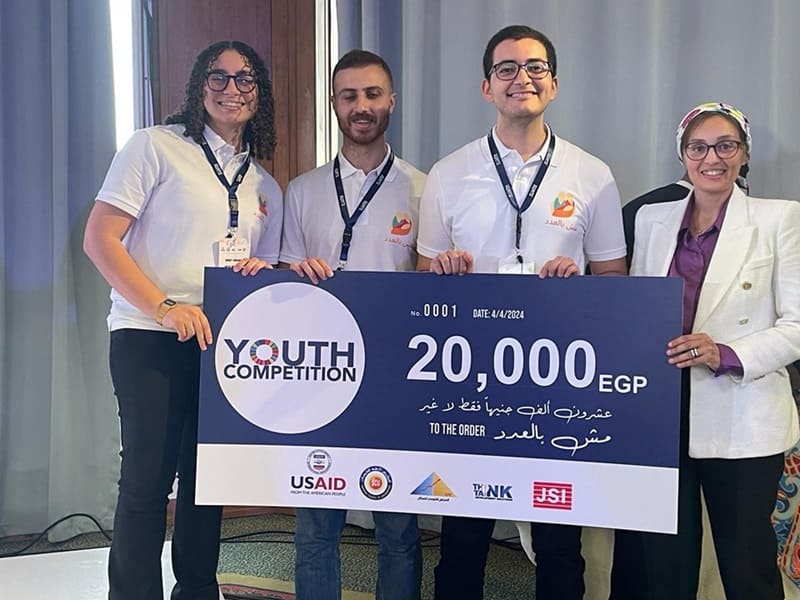 The Ain Shams University team won first place in the youth competition to empower youth and support innovation and entrepreneurship in the field of health and population, “second edition” (2023-2024)