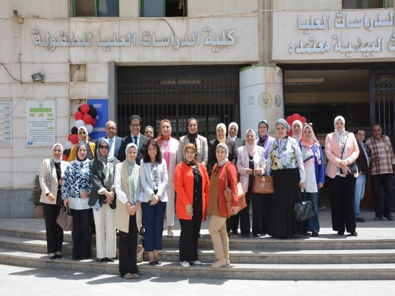 The Vice President of Ain Shams University witnesses a celebration of “We can do it for our disabled children” at the Faculty of Graduate Studies for Childhood
