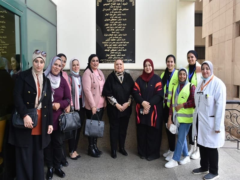 The Community Service Affairs Sector at Ain Shams University welcomes the new year by distributing gifts to children’s hospital patients