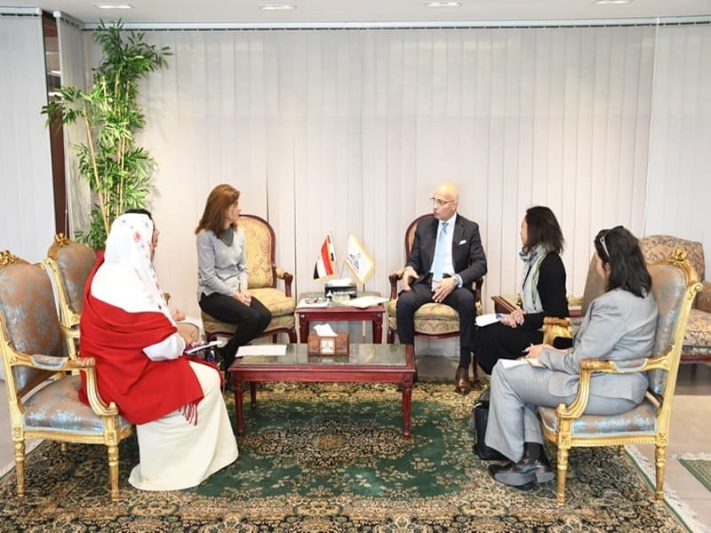 The President of Ain Shams University receives a delegation from the Sawiris Foundation for Social Development to enhance joint cooperation