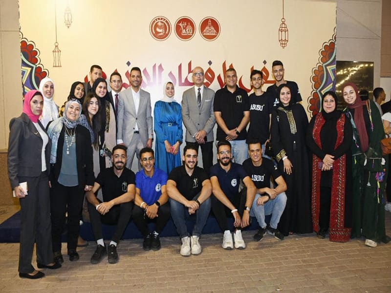 In the presence of the President of Ain Shams University, the Students for Egypt family and the University Students Union organize the annual iftar celebration