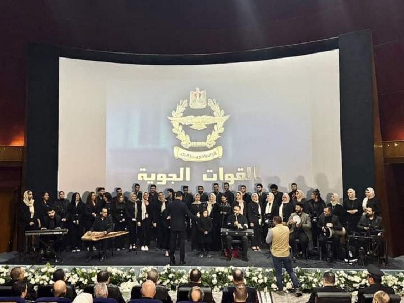 Ain Shams University students participate in the Air Force Museum’s celebration of the 72nd Egyptian Police Day under the title: “Together we protect the homeland.”