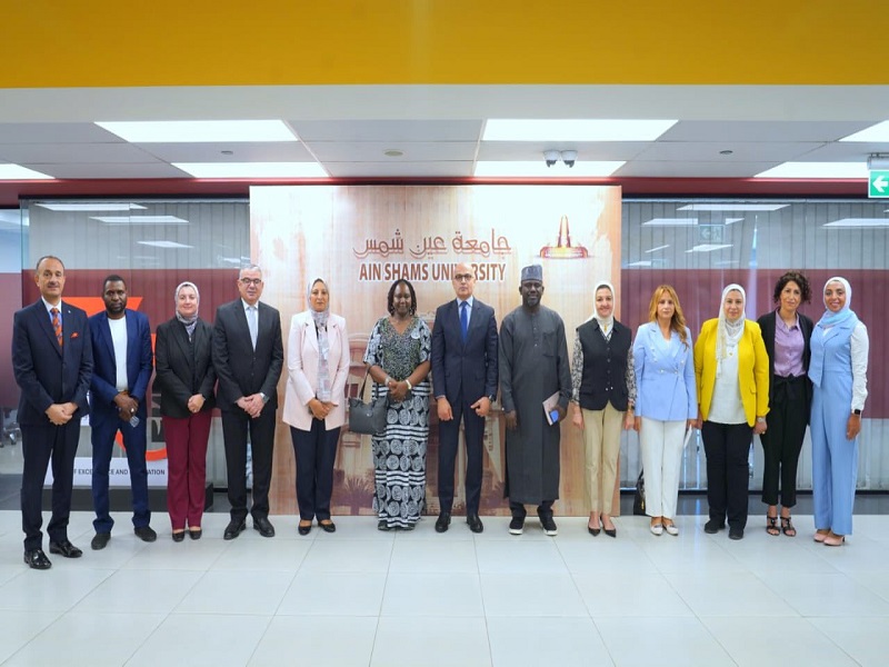 The President of Ain Shams University Receives a High-Level Delegation from the University of Abuja, Nigeria