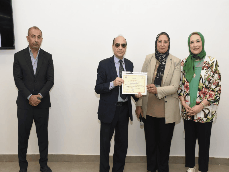 Honoring several Faculty Vice Deans and Participants in the Activities of the Sector… During the Community Service and Environmental Development Affairs Council Session at Ain Shams University