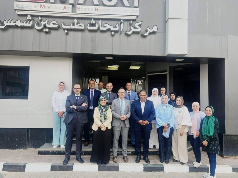 A delegation from Alexion – the medical arm for rare disease treatment of the global company AstraZeneca – visited “Masri” Medical Research Center at the Faculty of Medicine