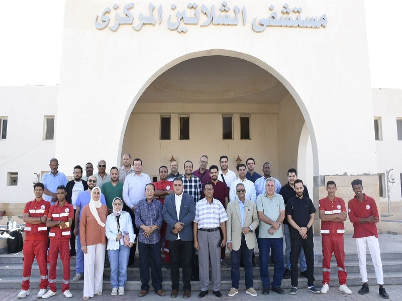 More than 8,000 beneficiaries from Ain Shams University's comprehensive development convoy to the Red Sea Governorate covering the cities of Shalateen, Abu Ramad, and Halayeb