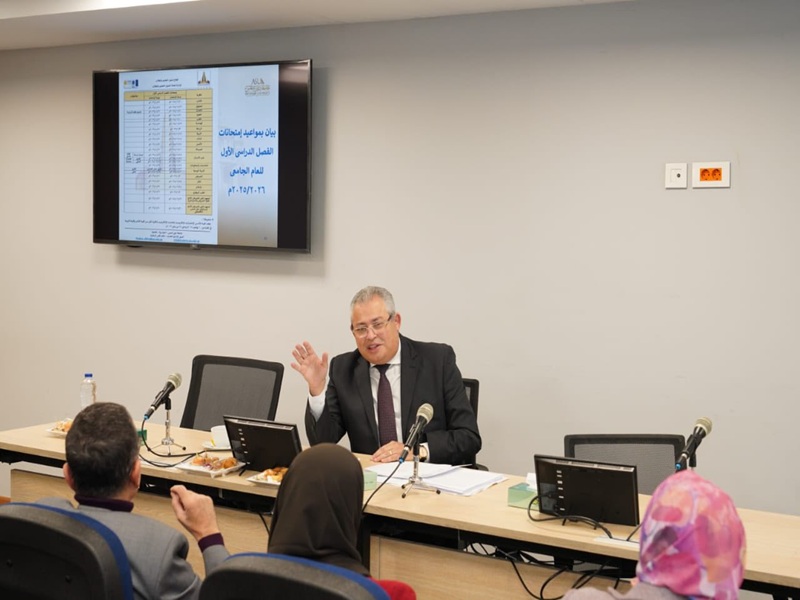 Convening of the First Council for Education and Student Affairs, Chaired by Prof. Dr. Rami Maher Ghali, Vice President of Ain Shams University