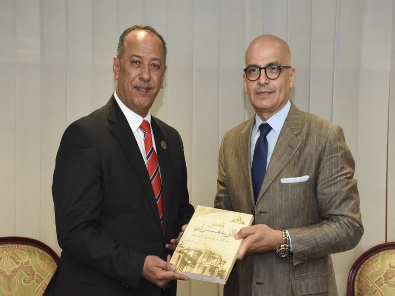 The President of Ain Shams University Receives the President of the University of Anbar, Iraq
