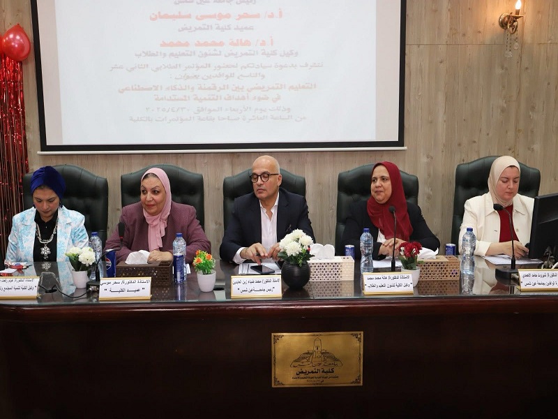 The President of Ain Shams University attends the launch of the 12th and 9th International Student Conference of the Faculty of Nursing