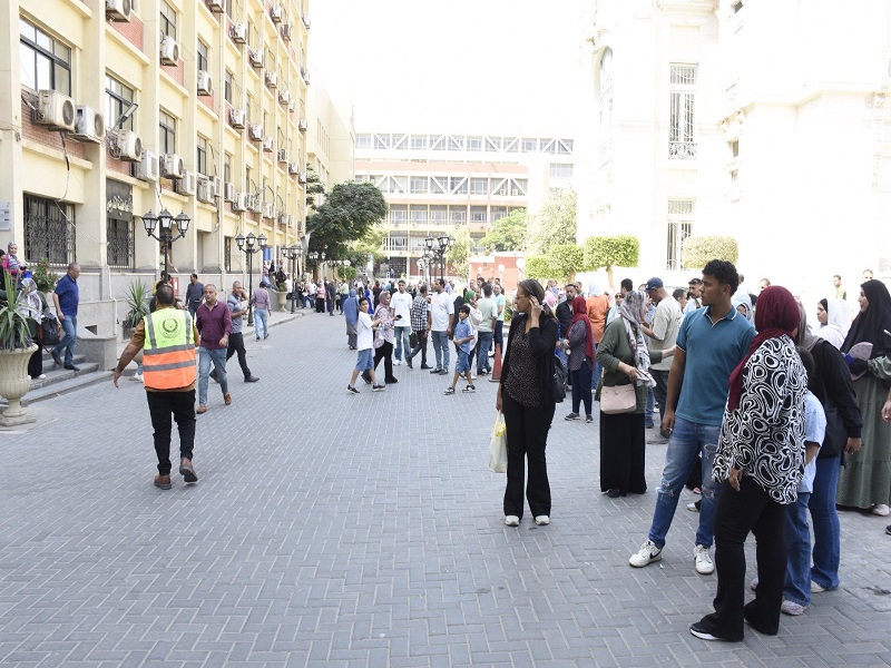 Ain Shams University conducts a successful evacuation drill in the administrative buildings