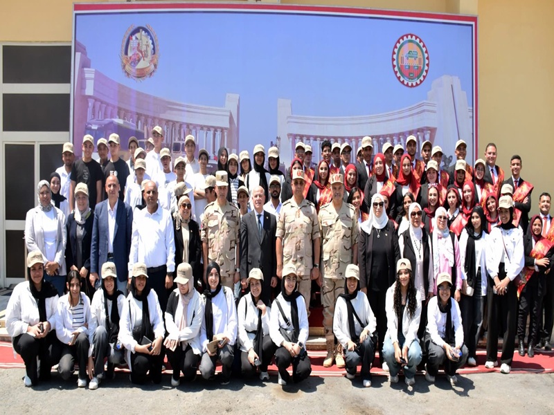 A delegation from Ain Shams University visits the Engineering Industries Complex for Vehicle Management
