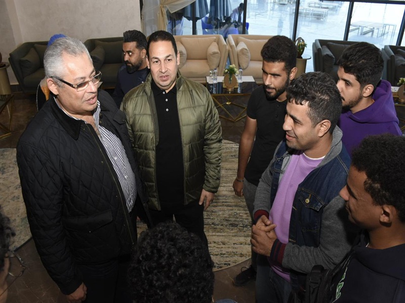 The Vice President of the University for Education and Student Affairs holds a meeting with students of determination during the recreational festival in Ismailia and affirms the university’s continued support for them