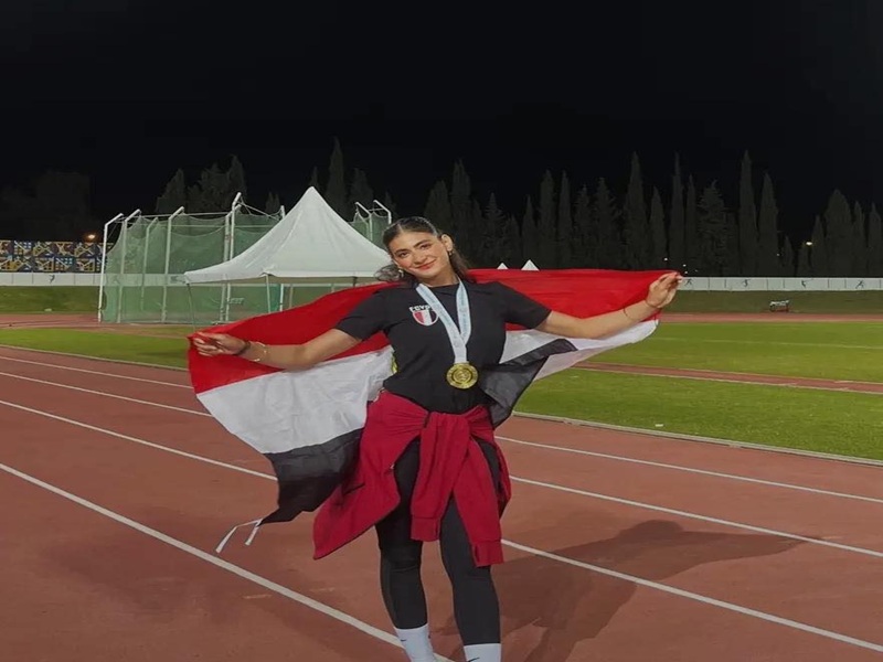 A new Arab gold medal crowns Ain Shams University's achievements… Reem Rashdi soars on the pole vault in Tunisia