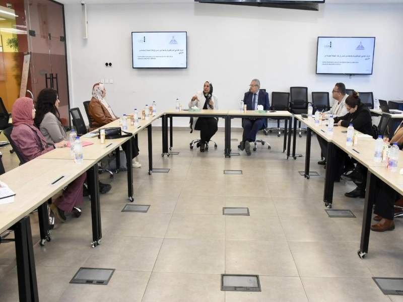 The Vice Presidents of Ain Shams University Chair the Meeting of the University Francophonie Center (Centre Universitaire de la francophonie)