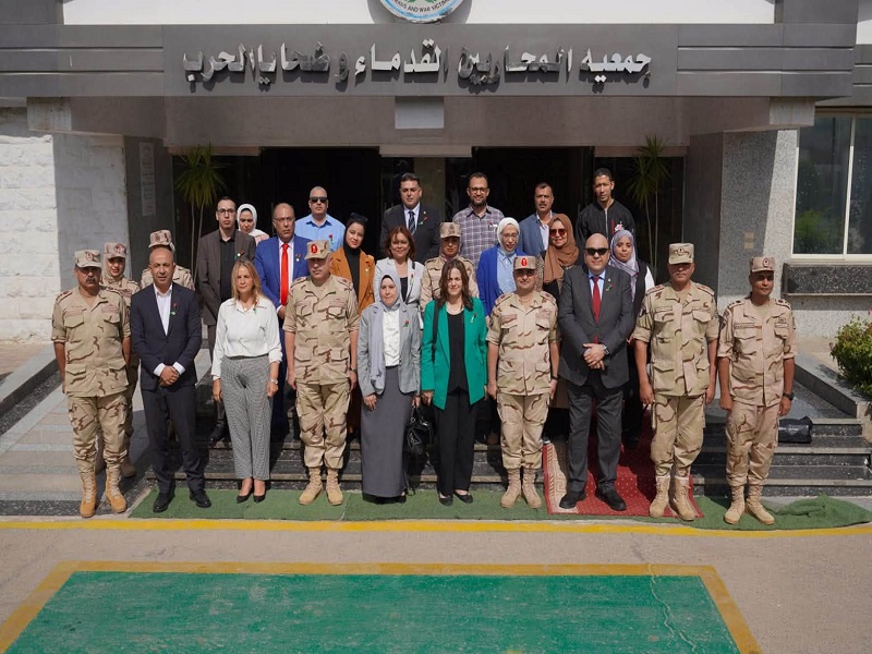 Ain Shams University Delegation Visits the Veterans and War Victims Association