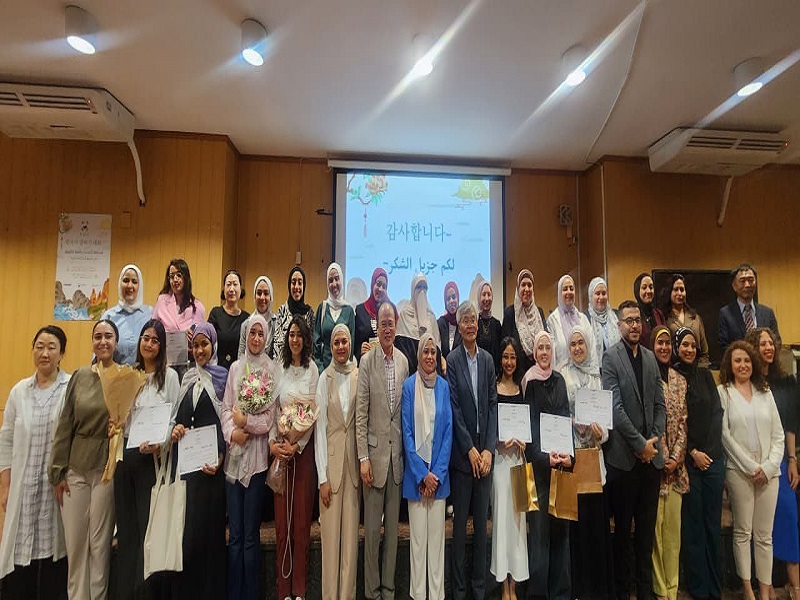 Twenty Years of Academic and Cultural Excellence... The Faculty of Al-Alsun Celebrates the Journey of the Korean Language Department During the Korean Speech Contest for the Middle East and Africa