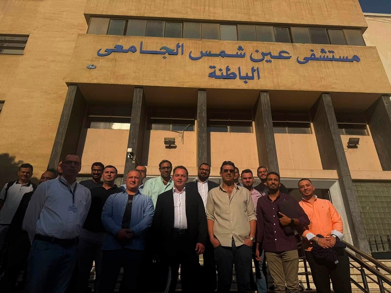لأول مرة في جامعة مصرية.. وحدة السكتة الدماغية بمستشفيات جامعة عين شمس تستقبل وفدًا من أطباء أوروبيين للتدريب على أحدث تقنيات علاج السكتات الدماغية والقسطرة المخية