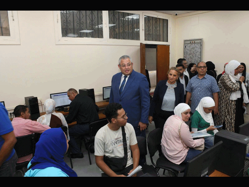 The Vice President for Education and Student Affairs Inspects Electronic Coordination Labs on the First Day of the First Phase of University Admissions Coordination