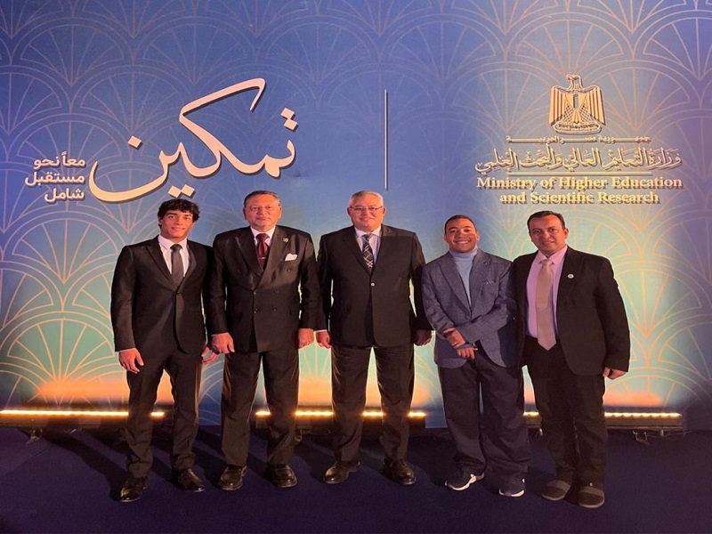 The Education and Student Affairs Sector at Ain Shams University continues to achieve success, with its Students Disability Service Center securing second place among Egyptian universities