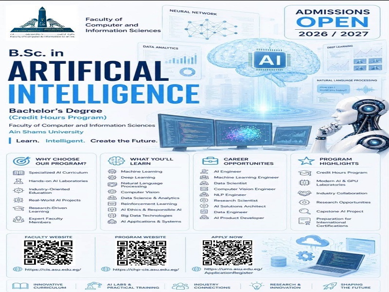 The Faculty of Computer and Information Sciences Launches Artificial Intelligence Program with a Dual International Degree