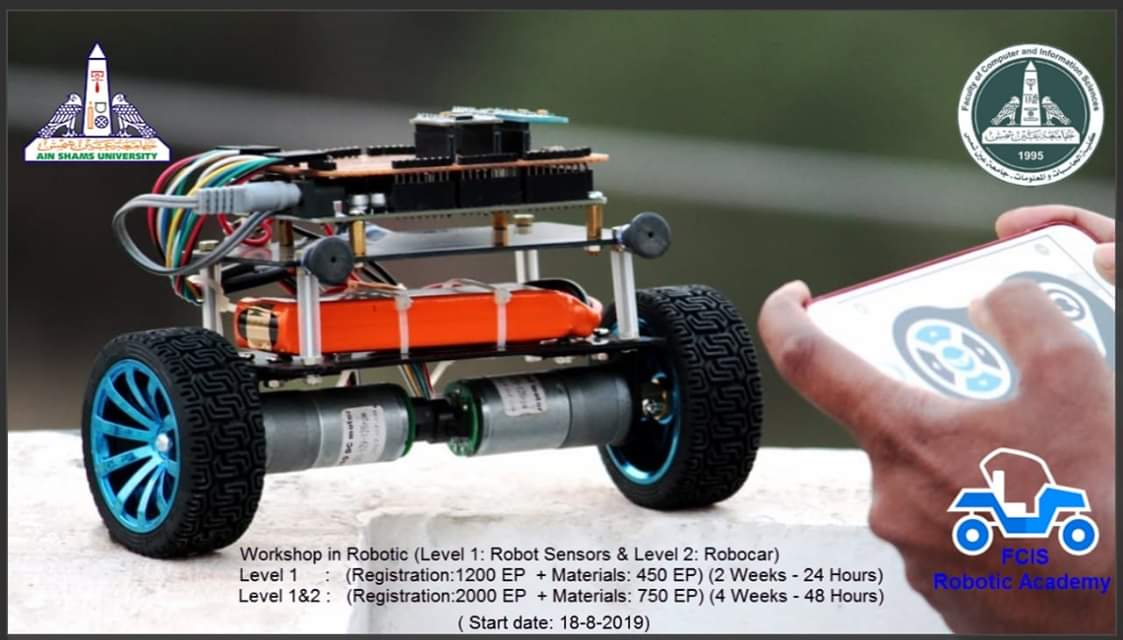 Academic Robotics workshops in Faculty of Computer and Information Sciences Ain Shams University