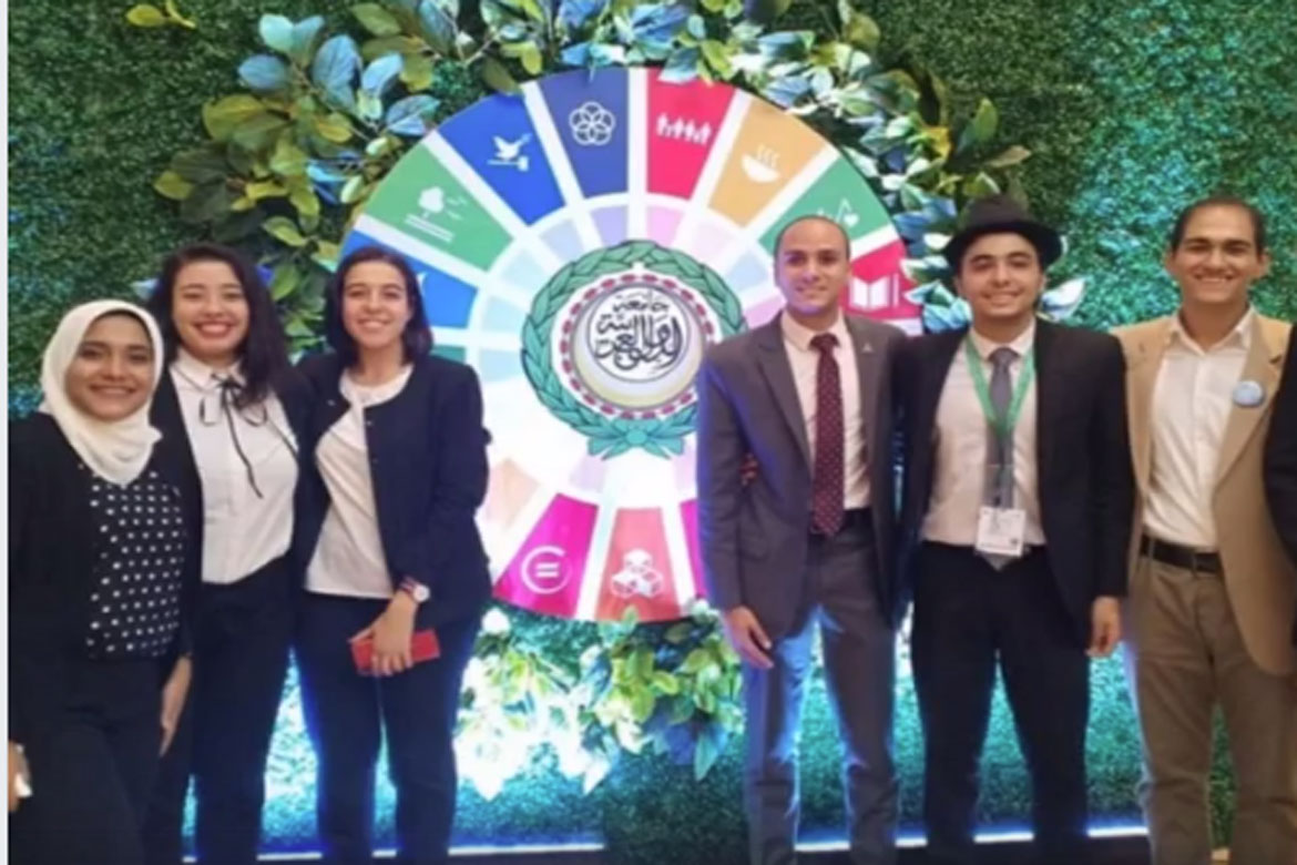 20 students from Ain Shams University in the Arab Week for Sustainable Development in its third edition