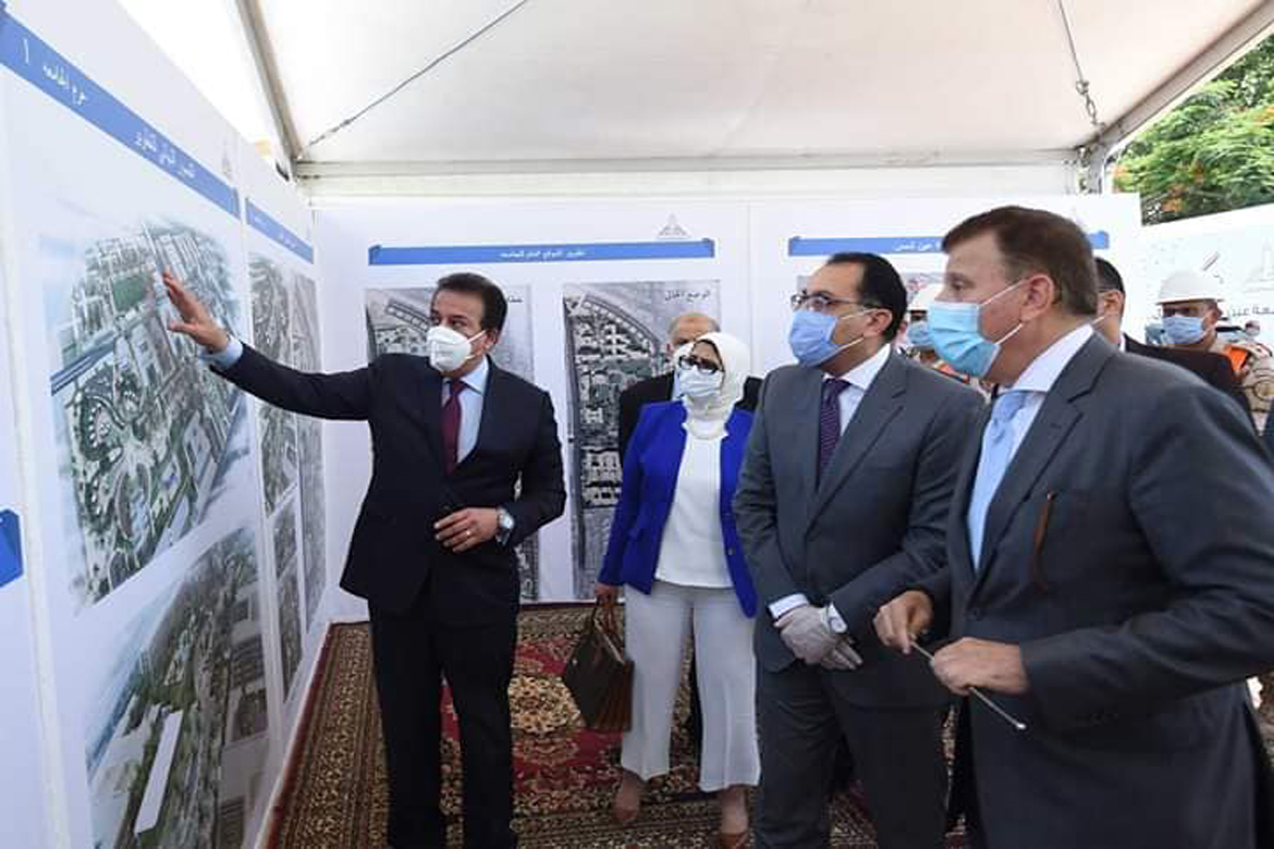 The Prime Minister inspects the field hospital at Ain Shams University in preparation for its operation on Thursday