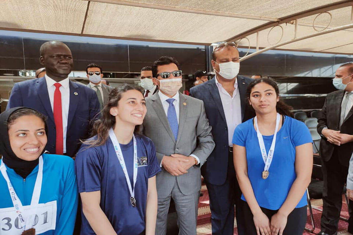 Ain Shams University students achieve advanced positions in the Egyptian Universities Athletics Championship