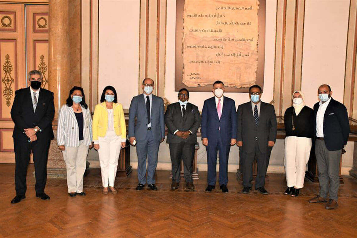 Ain Shams University hosts QS Regional Director for the Middle East and Africa in the presence of the University President
