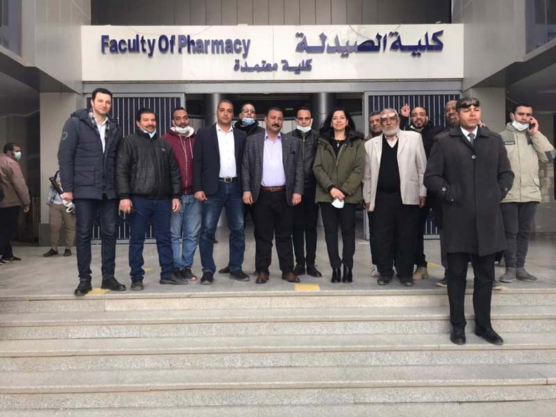 تجربة إخلاء ناجحة بصيدلة عين شمس