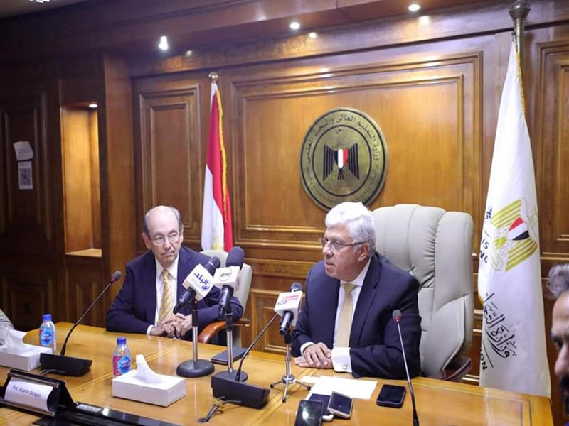 وزير التعليم العالي يعقد مؤتمرًا صحفيًا لبحث استعدادات مصر لاستضافة المؤتمر العالمي للاتحاد العالمي للتعليم الطبي بالتعاون مع جامعة عين شمس
