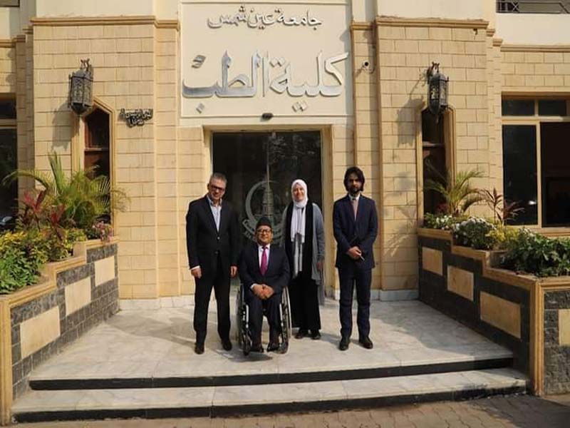 كلية الطب جامعة عين شمس تستقبل سفير دولة نيبال بالقاهرة