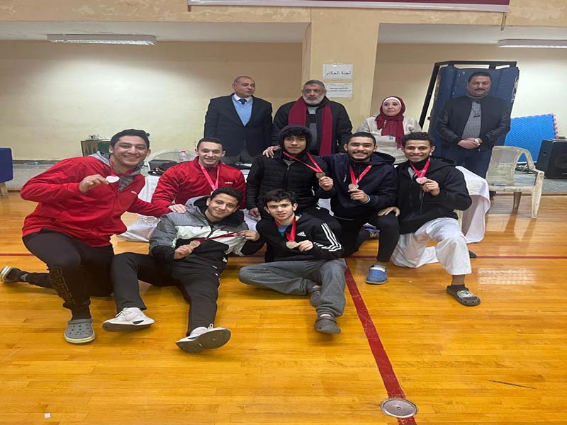 The university teams achieved a number of first places in the activities of the 50th Egyptian Universities Championship, Martyr Al-Refai
