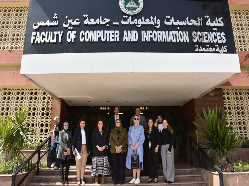 زيارة وفد من جامعة اسكس البريطانية لكلية الحاسبات والمعلومات جامعة عين شمس