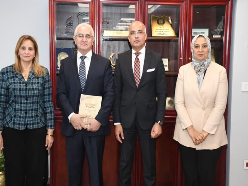سفير أذربيجان في زيارة لجامعة عين شمس