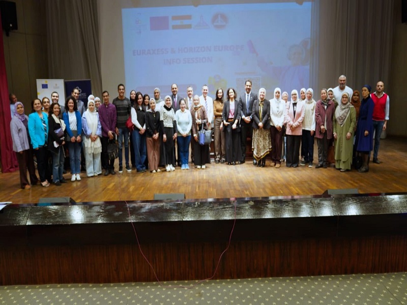 جامعة عين شمس تستضيف جلسة تعريفية ببرنامجي EURAXESS & HORIZON EUROPE ضمن فعاليات أسبوع البحث والابتكار المصري الأوروبي