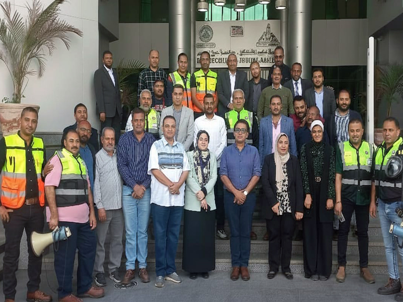 نجاح تجربة الإخلاء بكلية طب الأسنان جامعة عين شمس